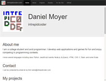 Tablet Screenshot of intrepidcoder.com
